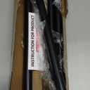 UIOSANRT Tension Shower Curtain Rod 3168 Inches NonSlip Shower Rod Tension Mounted No Drill Black Shower Curtain Rods Spring Tension Rod Adjustable Tension Curtain Rod for Windows Bathroom