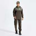 LOOGU Hunting Hoodies for Men Fleece Lining Performance Insulation Pullover Camo Hoodie (X-Large, Dbrown Tree)