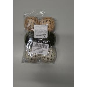 6 Pcs Green White Crochet Christmas Ornaments Ball Rustic Farmhouse Xmas Tree Decoration 2.36 Inch Neutral Handmade Knitted Xmas Tree Hanging Supplies for Winter Holiday Indoor Home Party Decor