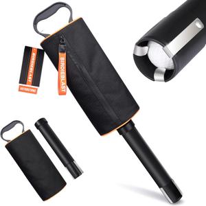 Portable Shag Bag Golf Ball Pick Up with Removable Plastic Tube, Hold up to 70 BallsPremium Golf Ball Retriever for Golfers (Orange)