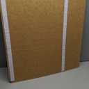 Samstar Large Bulletin Board - 48 x 36 Inches, Decorative Felt Pin Board for Wall - 4' x 3' Cork Board Alternative for Wall, Vision Board Photo Display Board Includes 30 Push Pins - Ginger Yellow