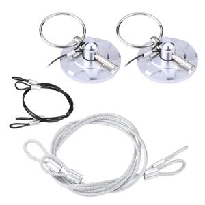 Watris Veiyi Hood Pins, 2pcs Universal CNC Aluminum Bumper Quick Release kit, Hood pins for Truck and Cars(Silver)