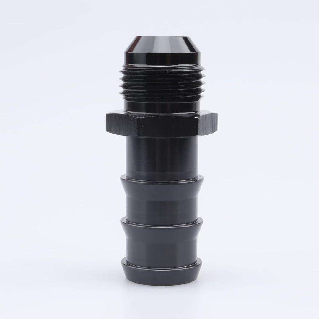 AC PERFORMANCE -10 AN Male Flare to 3/4" Barb Push Hose Barb Fitting Adapter Aluminum Black