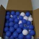 Libima 120 Pack Colored Table Tennis Balls 40 mm Plastic Balls Bulk for Carnival Pool Games, Easter Basket Essentials, DIY Arts, Pet Toys, School Activities (Dark Blue, Light Blue, White)