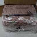 Queen Comforter Set -7 Pieces Pink Floral Comforter Set for All Seasons, Bed in a Bag Queen with Botanical Flowers Comforter, Sheets, Pillowcases & Shams (Rose)