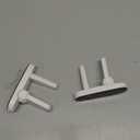 Door Lever Lock (2 Pack)  Prevents Toddlers from Opening Doors  Easy One-Hand Operation for Adults  Durable ABS with 3M Adhesive Backing  No Tools Needed for Install (White)