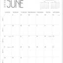 3 x Guasslee Wall Calendar 2026-2027, 14"x11.5" Vertical Wall Calendar 2026, 13-Month Desk/Wall Calendar From 2026 Jun - 2027 Jun, Monthly Hanging Planner Spiral Bound For School Home Office Organizing