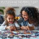 Tucocoo 1000 Piece Jigsaw Puzzles for Adults Beautiful Girl Jigsaw Puzzle Cute Dog Abstract Floral 1000 Pieces Puzzles for Challenging Family Activity Game Colorful DIY Puzzle Wall Decor Gifts (Artwork-18)