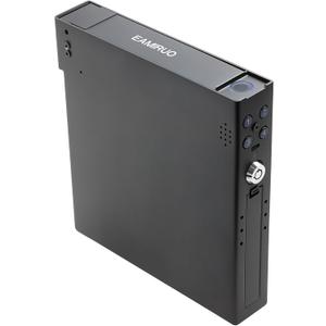 Car Gun Safe - Quick Access Vehicle Handgun Safe with Fingerprint & Keypad & Key, Pop Up Biometric Gun Safe for Car and Bedside, Rapid Deployment Vehicle Gun Storage