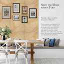 Soon Global Acoustical Wall Panels, 6-Piece 23.62 X 23.62 Inches Art Acoustic Panels, Decorative Acoustic Panels, Acoustic Wall Panels, Sound Absorbing Wall Art, Timber Spiral