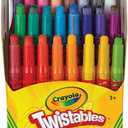 Crayola Twistables Crayons Coloring Set, Mini, Kids Indoor Activities at Home, 24 Count, Assorted