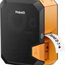 Makeid P31S Portable Industrial Label Printer, 1" Print Head with Bluetooth, Mobile/PC Software, with 0.75" x 19.68ft Label for Wire, Cable & Heat Shrink Tubes at Job Sites.