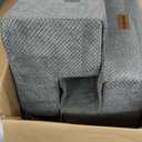 Dog Stairs for High Bed 22.6" H,5-Step Dog Steps for Small Dogs and Cats,Indoor Non-Slip Balanced Pet Stairs are Suitable for Puppy,Older Cat,Grey