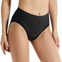 baleaf Women's Cycling Underwear Padded Bike Shorts Padding Spin Biker Briefs Biking Gear (Large, All Black)