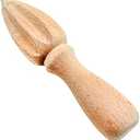Culinary Fresh Beech Wood Citrus Reamer, Orange and Lemon Handheld Juicer: Pack of 2