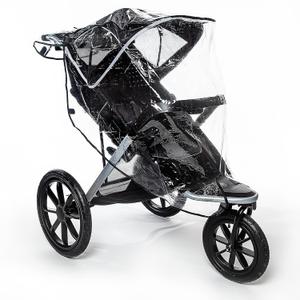 Graco Baby Jogging Stroller Universal Rain Cover, Ventilated Weather Shield, Waterproof, Windproof, Versatile Size to Fit Most Jogging Strollers, Vinyl, Clear, Plastic