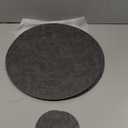 Homaxy Round Faux Leather Placemats and Coasters, Washable Dual-Side Table Mats, Wipeable Heat-Resistant Dining Place Mats for Outdoor and Indoor, Set of 8, Diameter 13 and 3.93 inch, Dark Grey