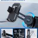 PZK Car Phone Holder for Hyundai Elantra 2021-2025 2026 SE/SEL/Sport/Limited/N Line Accessories Custom 8-Inch/10.25-Inch Screen Auto Lock Car Phone Mount with 360 Rotating Extension Rod