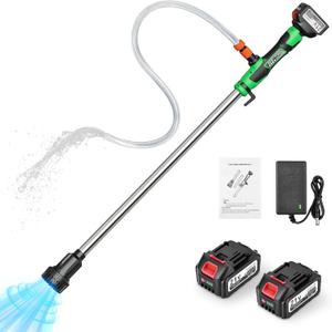 Cordless Stick Water Transfer Pump, Portable Water Pump,Battery Powered (Includes 21V, 2 * 4000mAh Batteries),720GPH, 33-Foot Head,for Pools, Gardens, Ponds, Boats, Rain Barrels, and Outdoor Drainage