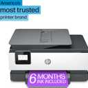 HP OfficeJet 8015e Wireless Color All-in-One Printer, 6 month Instant Ink trial included