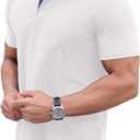 Sailwind Men's Golf Polo Shirt Quick Dry Moisture-Wicking Short Sleeve Performance Active Shirt (White, XXL)