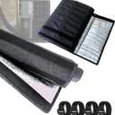 4 Layers HVAC AC Copper Pipe Insulation Cover, 78x11.8 Oxford AC Pipe Covers, for Outdoor AC Lines, Electrical Cables, Wires, Prevents Freezing, Waterproof ,UV Resistant (Black)