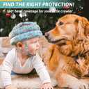 Baby Head Protector - Baby Helmet for Crawling Walking Running - No Bumps and Soft Cushion - Adjustable Protective Cap Infant Baby Safety Headguard - Toddler Helmets 6-12 Months 1-2 Years Old