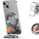 Magnetic Phone Stand with Spinner,Dual Rings Holder,360 Magnetic Phone Ring Grips,Compatible with iPhone 17/16/15/14/13/12 Series&MagSafe for Gym Office Travel Tiktok,Stress Relief Fidget Spinner