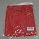 Women's Short Sleeve Sexy Lace V-Neck Summer Going Out 2025 Crop Tops Slim Fit Tees Trendy Y2k Clothing (Red, S)