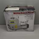 KitchenAid Compact Space Saving, Dish Rack with Removable Flatware Caddy and Angled Self Draining Drainboard, Satin Gray, 15-Inch-by-13.25-Inch