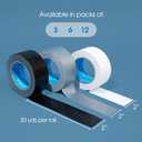 Spartan Industrial - 4" X 30 yd Water-Resistant White Duct Tape - 2 Heavy-Duty Tape Rolls for Professional, Home, and DIY Repairs - No Residue, 9 Mil