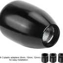 Dweekiy Gear Shift Knob,Car Universal Modification Manual Knob Gear Shift Head Shifter 6 Speed(Black)