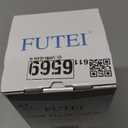 FUTEI Valentine's Day Hot Pink Decorative Throw Pillow Covers 20x20 Inch Set of 2, Square Soft Faux Rabbit Fur Thick Striped Cushion Cover, Winter Home Decor for Couch Bed Living Room