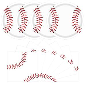 40Pcs Baseball Party Supplies Bundle Paper Plates Napkins Baseball Themed Birthday Party Supplies Decorations Baseball Favors For Girls Serves 20 Guests