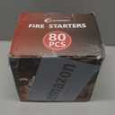 80 Pcs Fire Starters for Campfire, Fireplace, Grill, Fire Pit, Wood Stove, BBQ, Smoker - Easy & Quick Light Fire Fit Kamado Joe, Big Green Egg and Solo Stove