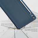 CoBak Case for Samsung Galaxy Tab S10 Lite / S10 FE / S9 FE 10.9 Inch, Protective Smart Auto Wake/Sleep Cover with Anti-Slip Multi-Angle Stand and S Pen Holder, Dark Blue