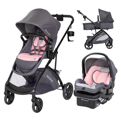 Baby Trend Passport® Switch 6-in-1 Modular Stroller Travel System with EZ-Lift Plus Infant Car Seat, Dash Pink Mfd 3/5/26