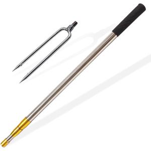 Telescopic Fish Gaff with 1~5 Teeth Assorted harpoons Barbed, Sea and Ice Fishing Spear Gig for Hunting Fish Frog Mole