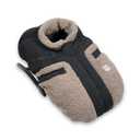 7AM Enfant Car Seat Covers - Cocoon Baby Cover for Boys & Girls, Rain & Snow Repellent, Breathable Windproof, Center Zipper, Universal Fit for Infant Car Seat (0-12M) (Applique Oatmeal)