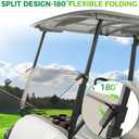 Panglong Golf Cart Tinted Windshield for Yamaha G29 Model-Foldable, Anti-UV and Impact Resistant Golf Cart Windshield, Suitable for 2007-2016 Yamaha Drive/G29 Model