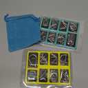 Coogam Metal Wire Puzzle Set of 16 with Pouch,Brain Teaser IQ Test Disentanglemen Iron Link Unlock Interlock Game Chinese Ring Magic Trick Toy for Party Favor Kids Adults Challenge