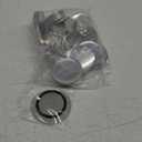 BEAMNOVA 100 Sets 75mm / 2.95 in (Approx. 3 inch) Metal Button Supplies Blanks, for Round Pin Maker Machine, Matte Metallic Back, Hand Press Badge Making Parts