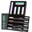 9 In 1 Storage Bag Organizer And Plastic Wrap Dispenser With Cutter, Bamboo Foil and Plastic Wrap Organizer (23.6L*13W*3.4H, Black)