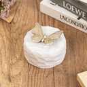 Mothers Day Birthday Gifts for Mom, Mom Small Butterfly Keepsake Box - Meaningful Butterfly Gifts for Mama, Mother of The Bride Gift - Hand-Painted Mother Resin Jewelry Trinket Box