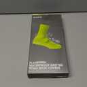 GripGrab Flandrien Waterproof Knitted Road Cycling Shoe Covers High Cut Windproof Insulating Zipperless Aero Overshoes (Large (9-10.5), Yellow Hi-Vis)