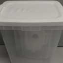 2 Pcs Cat Litter Storage Container with Airtight Lid Cat Litter Storage Bin with Spout Sealable Heavy Duty Bucket