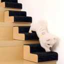 Dog Ramp for Small Dogs, 2 Step Modular Foam Dog Stairs for Any Staircase, Dog Step with Durable Non-Slip for Small Medium Old Dog Puppy (4 Pack)