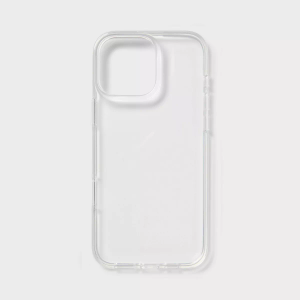Apple iPhone 16 Pro Max Case - heyday™ Clear: Wireless Charging Compatible, Solid Pattern