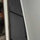 Ekena Millwork Lifetime Vinyl LJ4S14X05500BL Standard Four Board Joined, Board-n-Batten Vinyl Shutters, w/Installation Shutter-Lok's & Matching Screws (Per Pair), 14"W x 55"H, Black