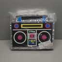 BLUE PANDA Boombox Pinata - 80s and 90s Theme Party Decorations, Hip Hop, Retro Birthday Supplies (16.5x12.8x3 In) - 90s Party Decorations - Boom Box Decor Pinata